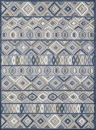 KAS Calla Grey and Blue Aztec 6921